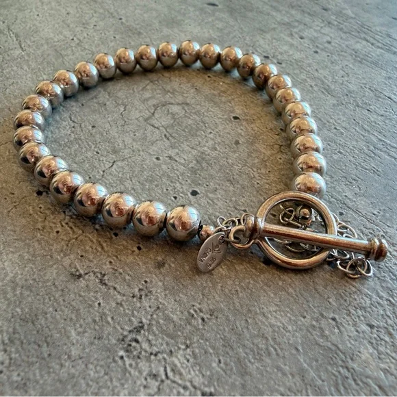 Silpada Silver Beaded Bracelet with Toggle Clasp - Picture 8 of 16
